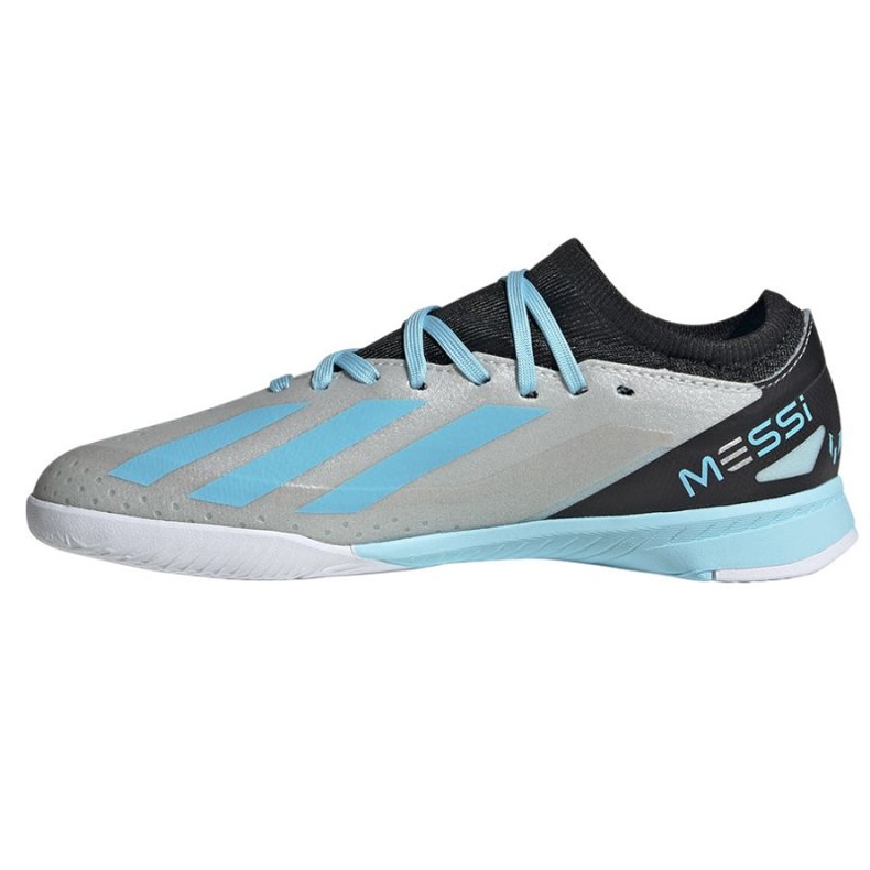 Chaussures de football Adidas X Crazyfast Messi.3 In Jr IE4075 argent 1 Chaussures de football Adidas X Crazyfast Messi.3 In Jr IE4075 argent 1