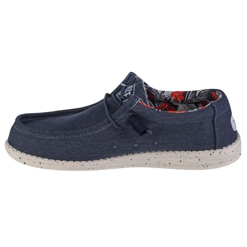 Chaussures Hey Dude Wally en toile extensible M 40022-425 bleu 1