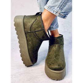 Bottes de neige à plateforme Solnis Vert 3