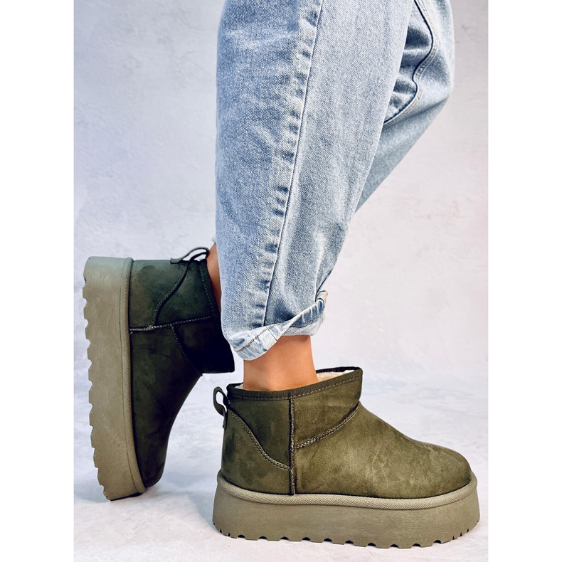 Bottes de neige à plateforme Solnis Vert 2