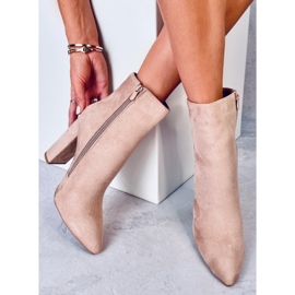 Bottines à talons Rivers kaki beige 1 Bottines à talons Rivers kaki beige 1