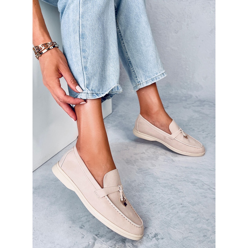Mocassins femme Eunice Beige 2