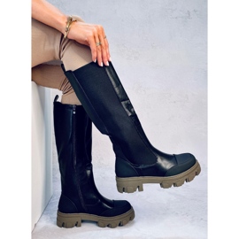 Bottes Sheff NOIR/VERT le noir 4