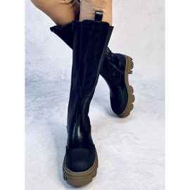 Bottes Sheff NOIR/VERT le noir 2