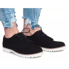 Mocassins noirs à franges de Crushing Hard le noir 2