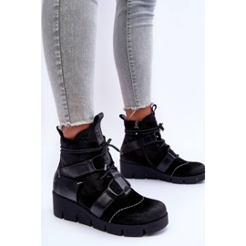 Bottines Compensées en Cuir Maciejka 06185-01 Noir le noir 5