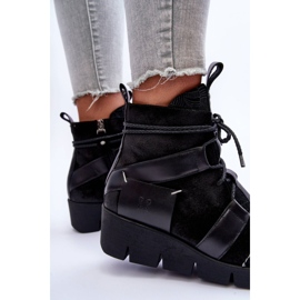 Bottines Compensées en Cuir Maciejka 06185-01 Noir le noir 6