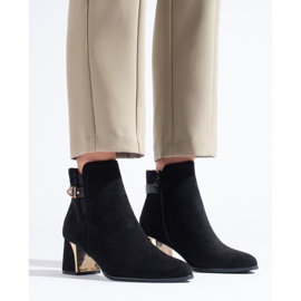 Bottes classiques en daim noir de Shelovet le noir 3