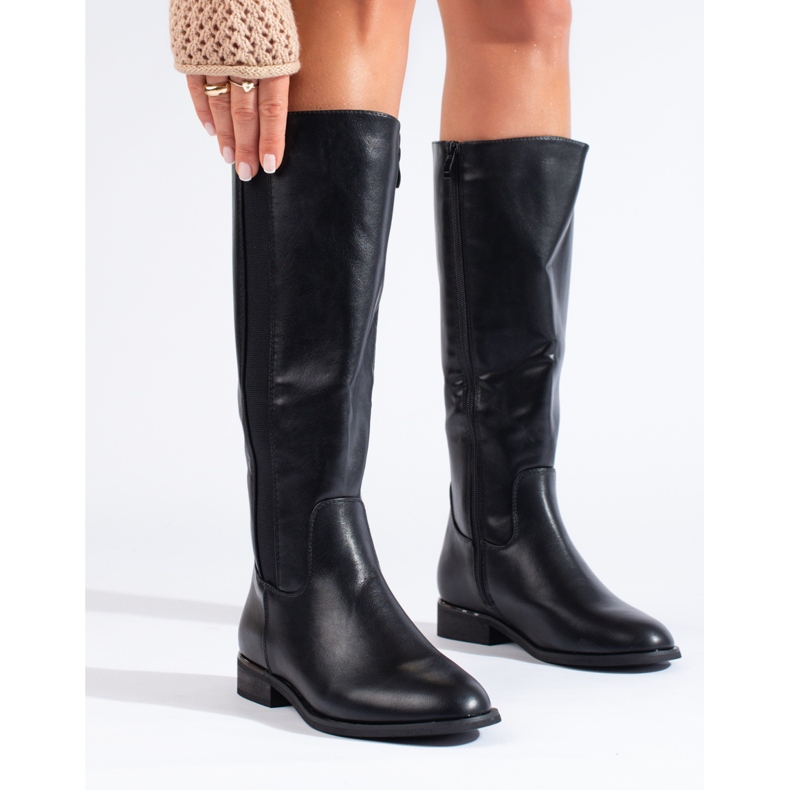 Bottines classiques femme Shelovet noires le noir 1