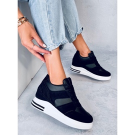 Rinno Baskets compensées noires le noir 2