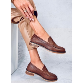 Mocassins classiques femme Rhodes Cuoio brun 4
