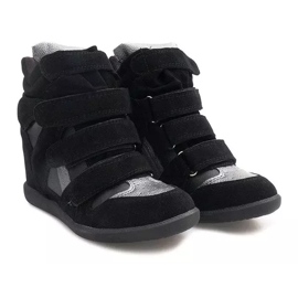 Baskets Compensées R9686 Noir le noir 2