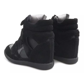 Baskets Compensées R9686 Noir le noir 3