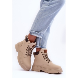 Bottines Trappeuses Femme Warm Beige Clair Corbin 2