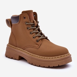 Bottines Trappeuses Femme Warm Beige Foncé Corbin 1