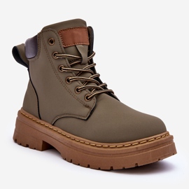 Bottines Trappeuses Femme Warm Vert Corbin 1