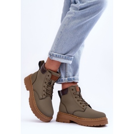 Bottines Trappeuses Femme Warm Vert Corbin 2