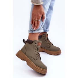Bottines Trappeuses Femme Warm Vert Corbin 3