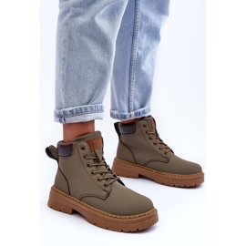 Bottines Trappeuses Femme Warm Vert Corbin 5