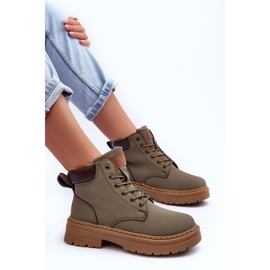Bottines Trappeuses Femme Warm Vert Corbin 7