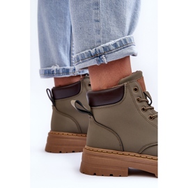 Bottines Trappeuses Femme Warm Vert Corbin 4