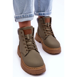 Bottines Trappeuses Femme Warm Vert Corbin 6