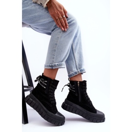 Bottes à plateforme en daim pour femmes, noir Rafter le noir 7