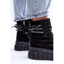 Bottes à plateforme en daim pour femmes, noir Rafter le noir 4