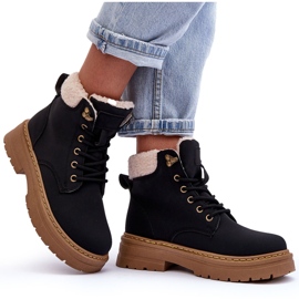 Bottines Femme En Peau De Mouton Noir Jette le noir 9