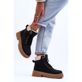 Bottines Femme En Peau De Mouton Noir Jette le noir 4