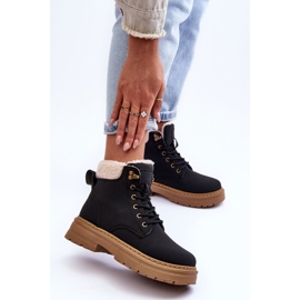 Bottines Femme En Peau De Mouton Noir Jette le noir 3