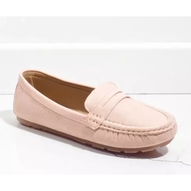 Mocassins roses à boucle FM2958-3 1