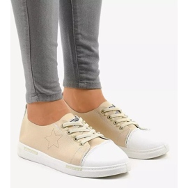 Baskets classiques beiges QW8371-3 1