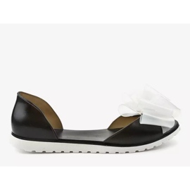 Sandales Meliski noires à nœud S5-3 le noir 2