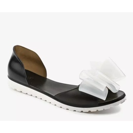 Sandales Meliski noires à nœud S5-3 le noir 1