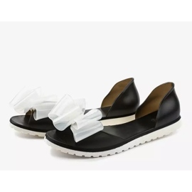 Sandales Meliski noires à nœud S5-3 le noir 3