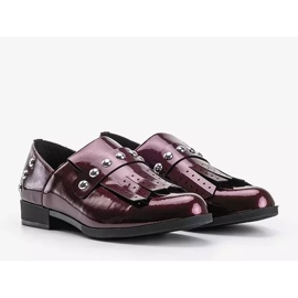 Chaussures à enfiler Cassidy marron pour femmes rouge 2 Chaussures à enfiler Cassidy marron pour femmes rouge 2