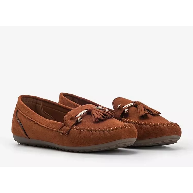 Mocassins en daim marron Aubrey brun 2