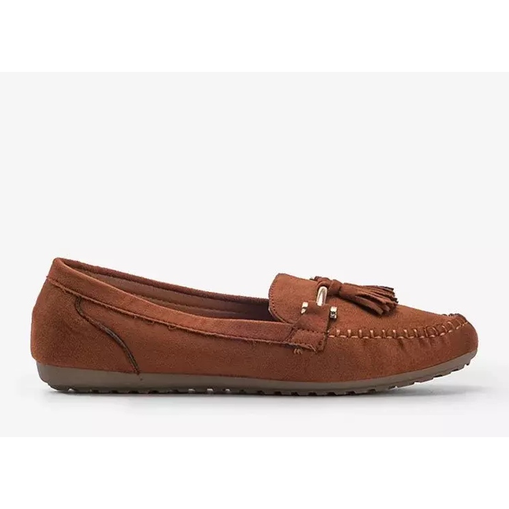 Mocassins en daim marron Aubrey brun 1