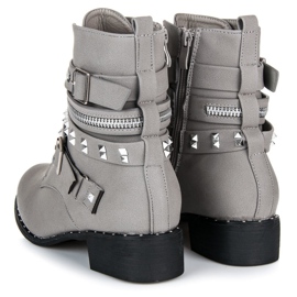 Vices New Collection Travailleur de bottes de roche gris 2