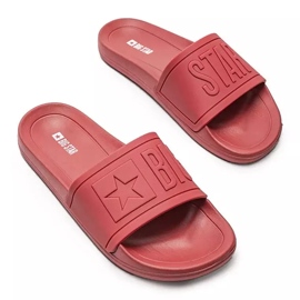 Chaussons Lopez pour hommes rouges Big Star 1 Chaussons Lopez pour hommes rouges Big Star 1