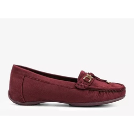 Mocassins marron Darren rouge 1