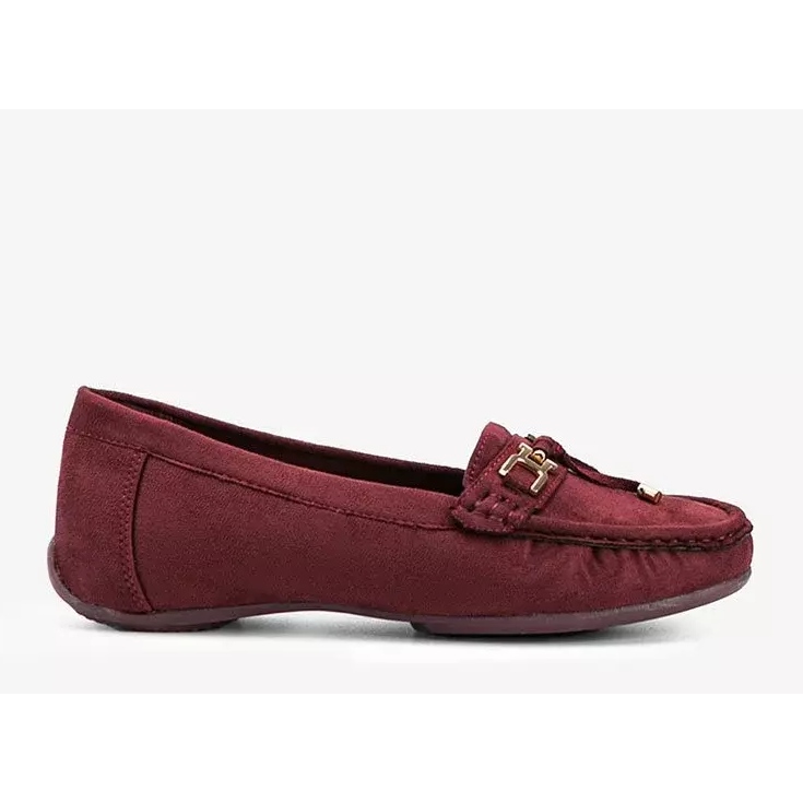 Mocassins marron Darren rouge 1 Mocassins marron Darren rouge 1