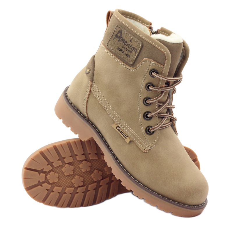 Vestes chaudes Timber American Club 1904 beige 3