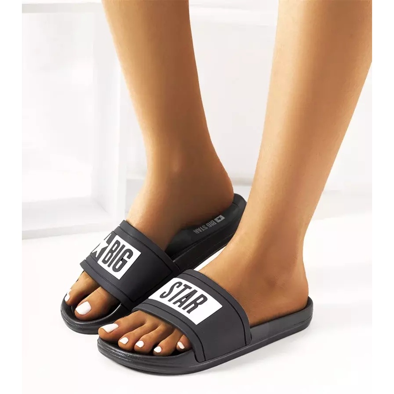 Chaussons femme Big Star DD274A266 noirs 1