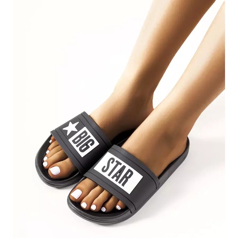 Chaussons femme Big Star DD274A266 noirs 2