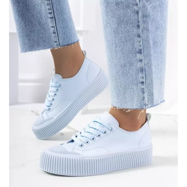 Baskets femme Moises bleues 1