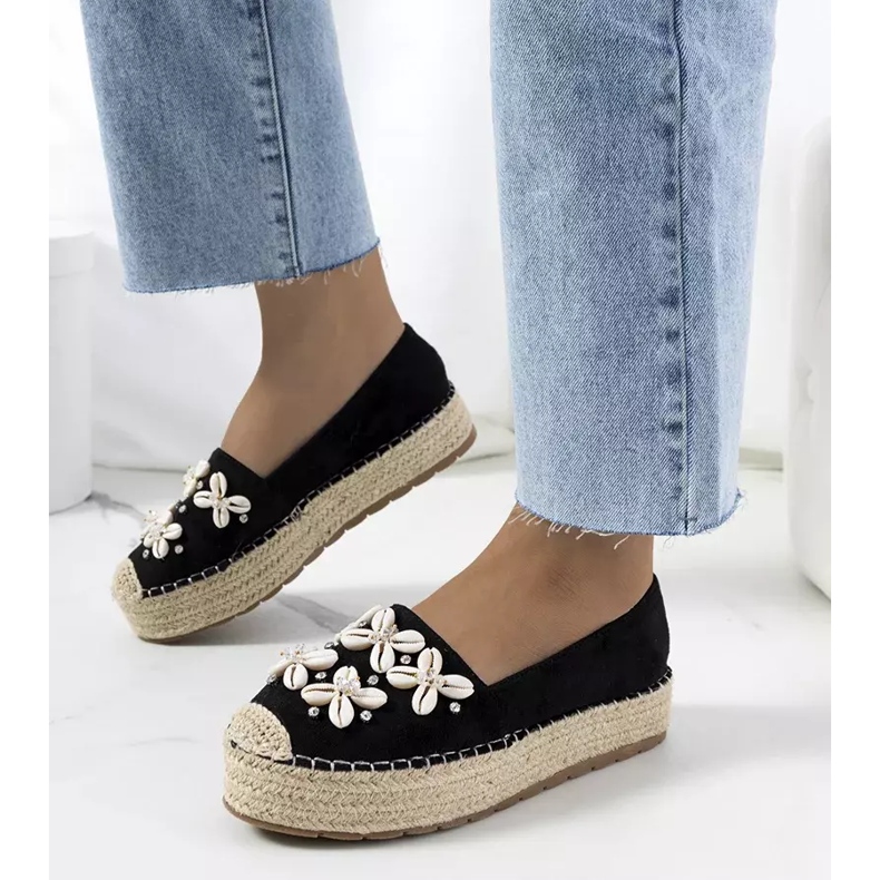 Espadrilles noires sur la plateforme Paffen 1