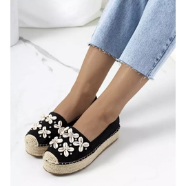 Espadrilles noires sur la plateforme Paffen le noir 2