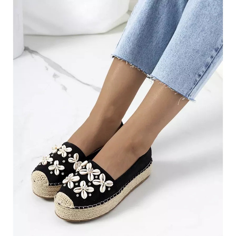 Espadrilles noires sur la plateforme Paffen 2